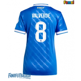 Real Madrid Federico Valverde #8 Tricou Fotbal Replică 2025-26 Femei Treilea